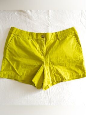 NWT Ann Taylor LOFT Lime Yellow Green Style 321904 Shorts